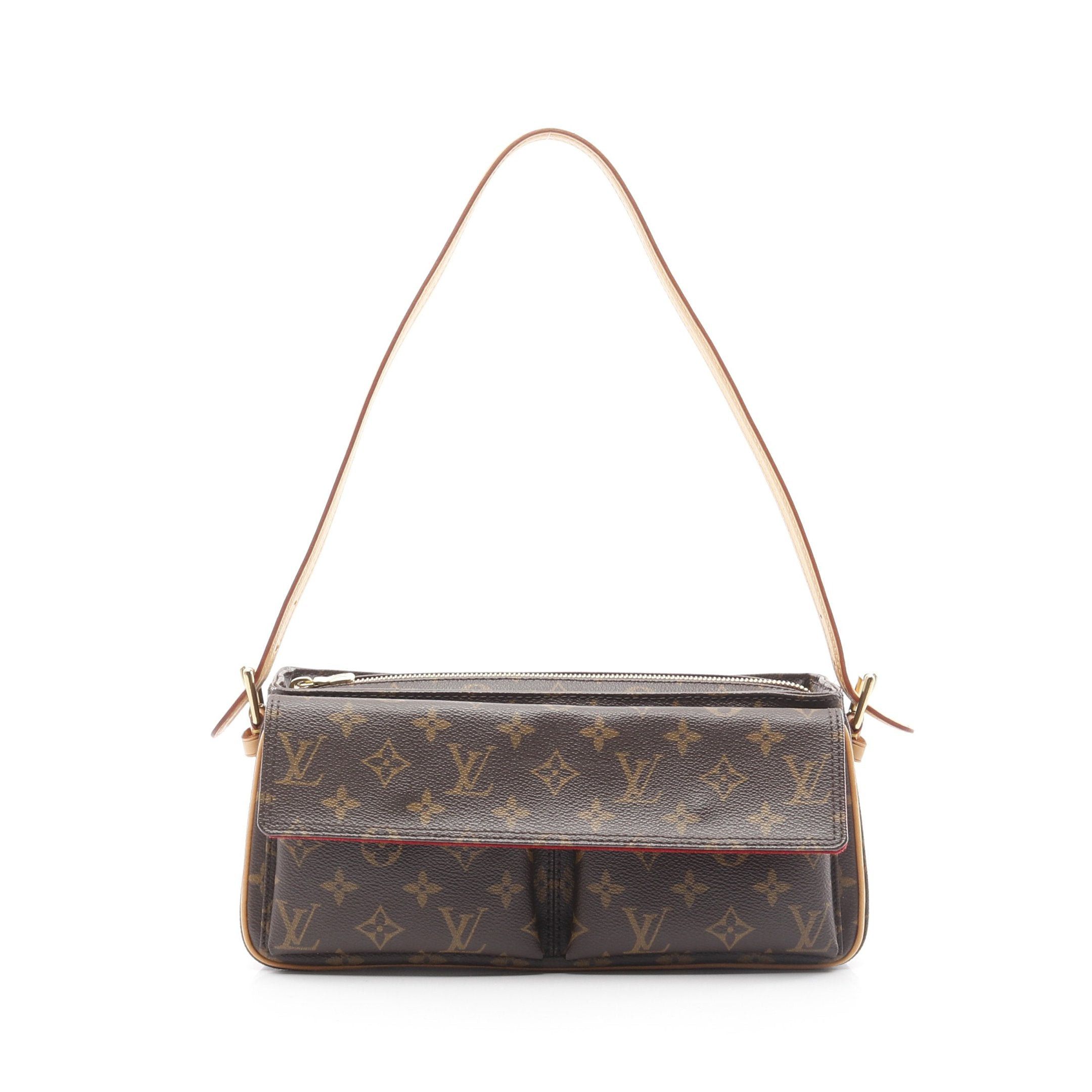 Louis Vuitton Louis Vuitton Vivacite Mm Monogram Shoulder Bag Leather Brown Size ONE SIZE - 1 Thumbnail