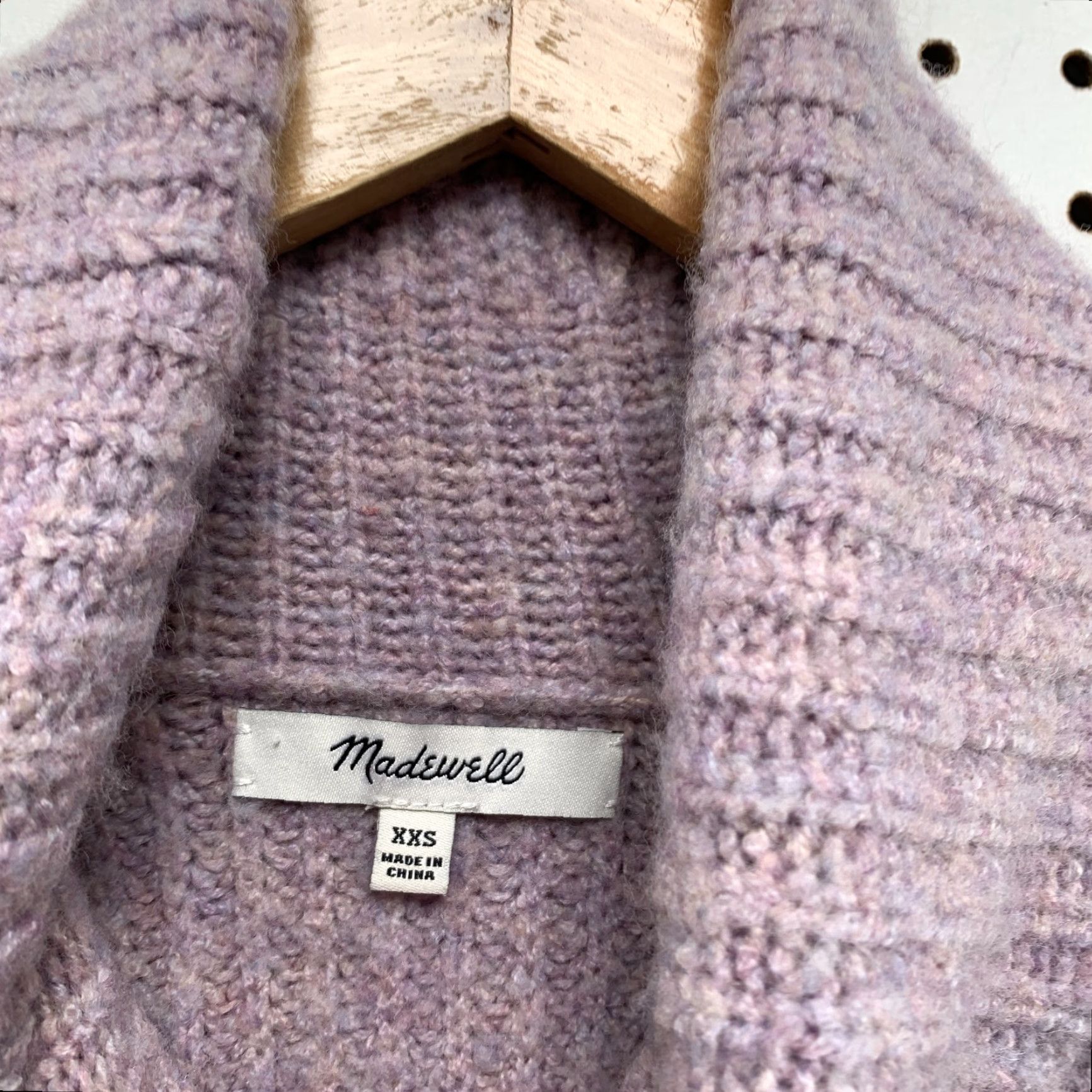 Madewell Madewell Wool Blend Purple Turtleneck Sweater Womens 2XS Knit Pullover, Cozy Knit Pullover, Winter Fall, Purple, 2XS Womens Pullover Size XXS / US 00 / IT 34 - 4 Thumbnail