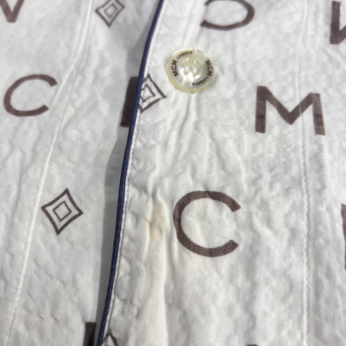 MCM MCM LEGERE Monogram Fullprint Open Collar Button Shirt Size US M / EU 48-50 / 2 - 7 Thumbnail