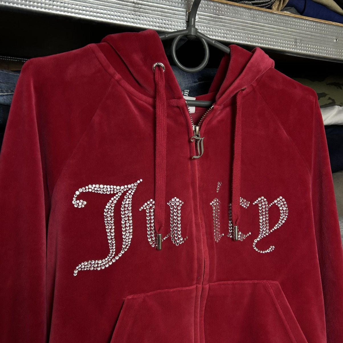 Juicy Couture Womens Juicy Couture Big Logo Strazes y2k opium zip hoodie Size S / US 4 / IT 40 - 2 Thumbnail