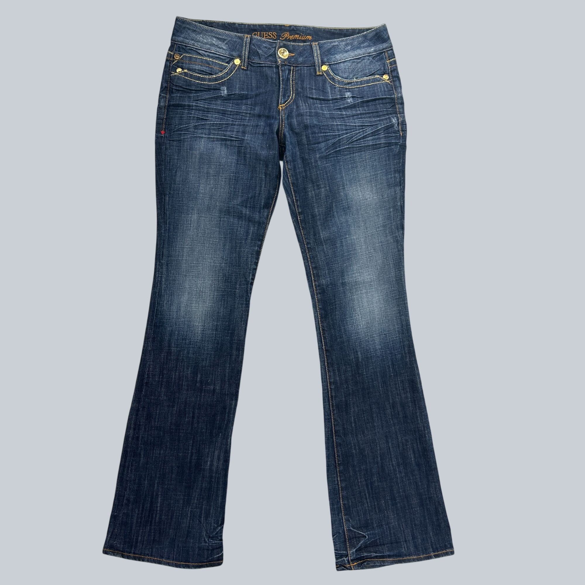 Guess Guess Premium Y2K Vintage Womens Flared Blue Denim Jeans 31 Size 31" - 1 Thumbnail