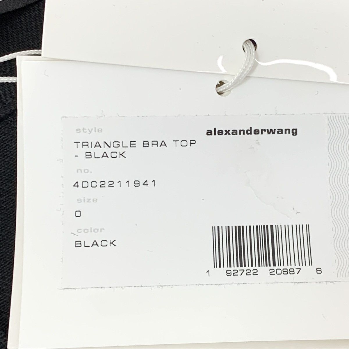 Alexander Wang Alexander Wang Black Cotton Back Zip Camisole Top K26WX Size XS / US 0-2 / IT 36-38 - 8 Thumbnail
