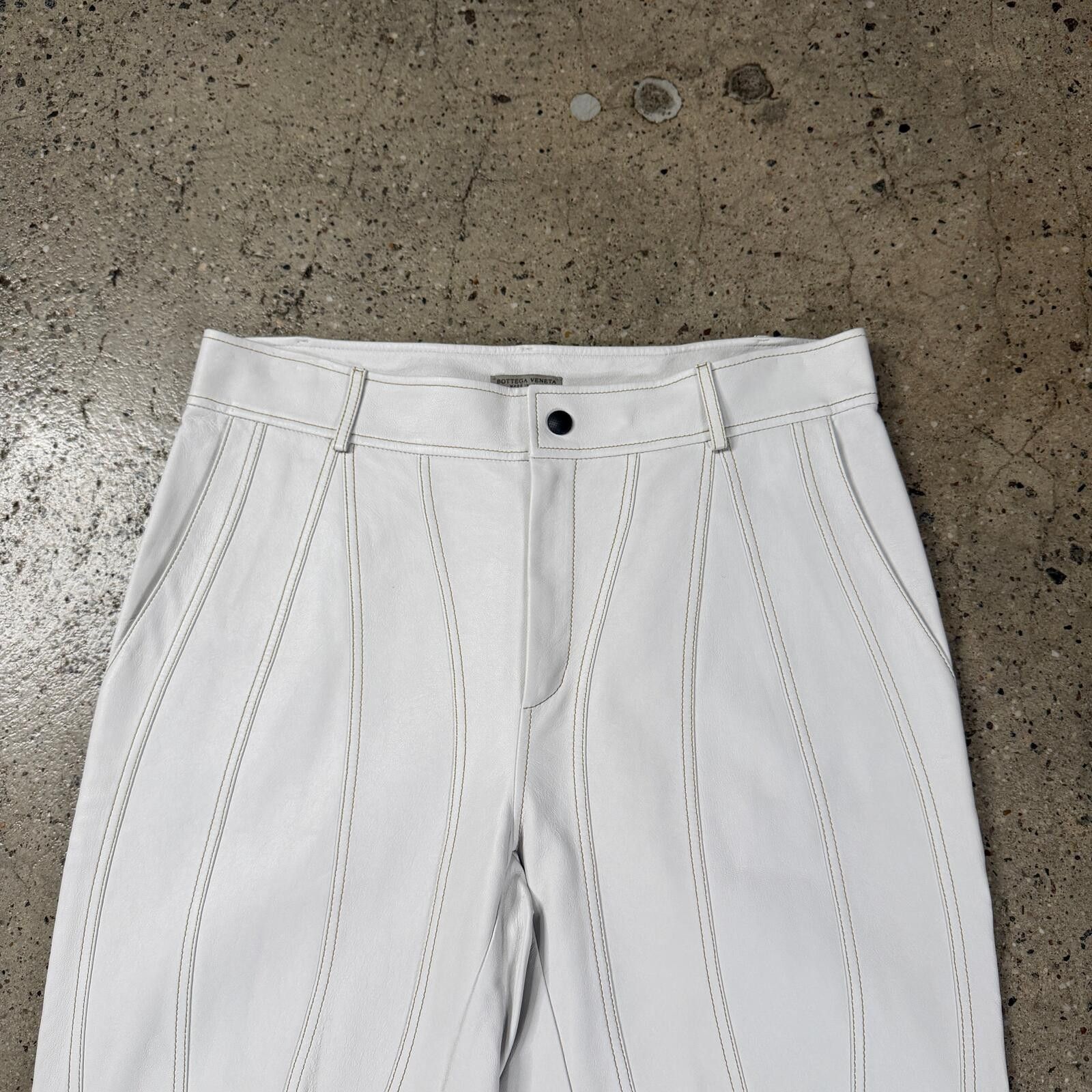 Bottega Veneta Bottega Veneta Leather Panel Pants Size US 34 / EU 50 - 3 Thumbnail