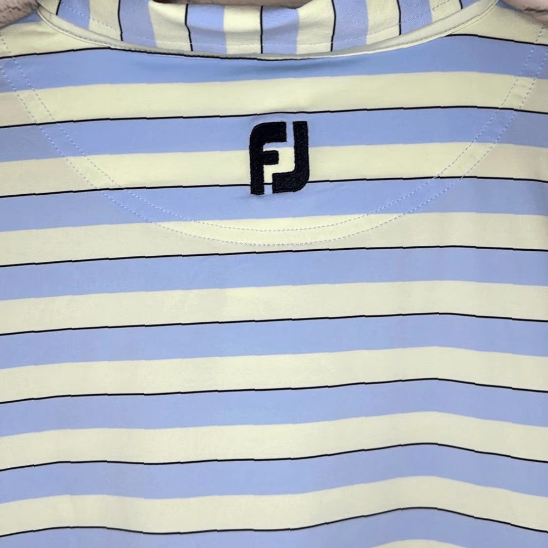 Footjoy FootJoy Polo Shirt Golf Polyester Mens Size M Yellow Blue Multicolor Portland? Size US M / EU 48-50 / 2 - 5 Thumbnail
