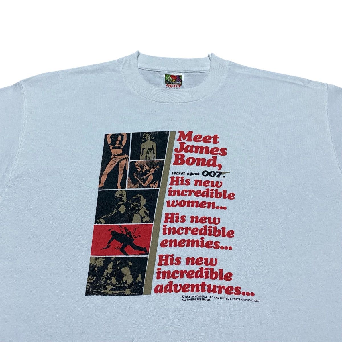 Fruit Of The Loom × Vintage Rare‼️🔥Vintage Meet James Bond ''Secret agent 007'' T-Shirt Size US S / EU 44-46 / 1 - 3 Thumbnail