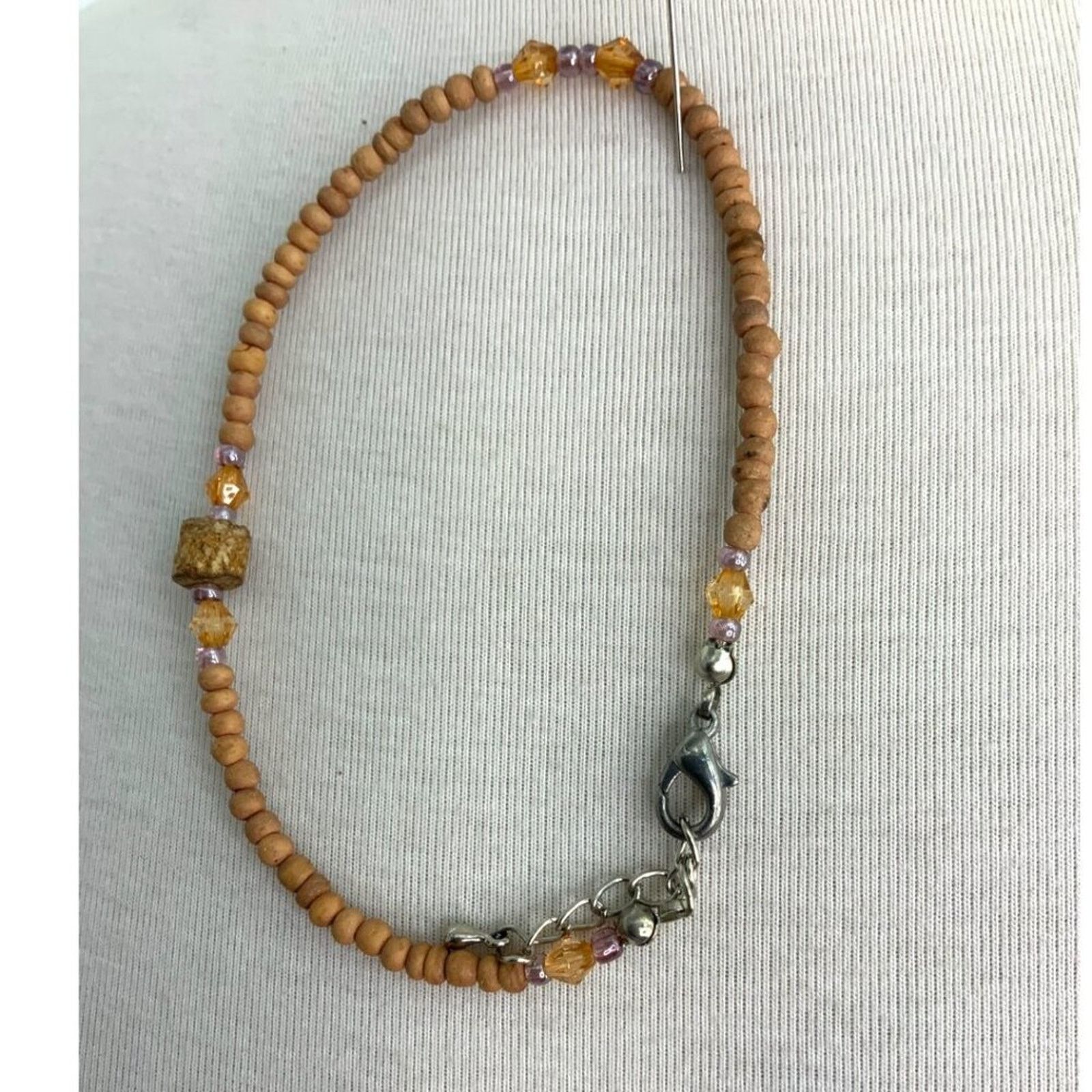 Other Vintage Tan Beaded Bracelet Size ONE SIZE - 3 Thumbnail