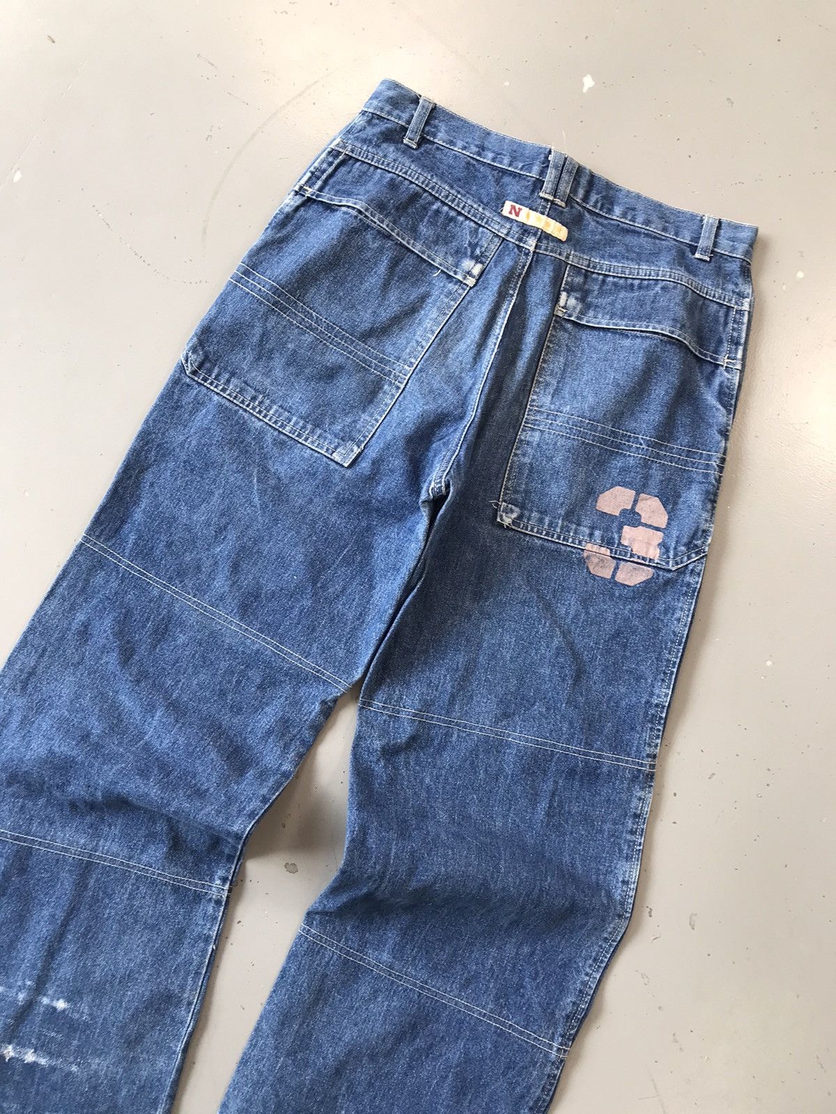 Vintage Vintage tissaia straight fit double knee denim Size US 28 / EU 44 - 10 Thumbnail