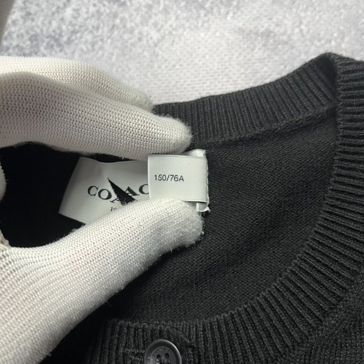 Coach Coach Black Cardigan Sweater Streetwear Luxury Designer Size XXS / US 00 / IT 34 - 6 Thumbnail