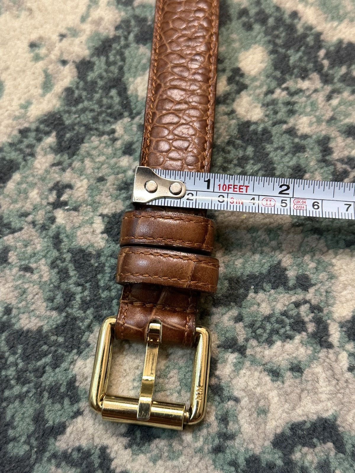 Max Mara × Weekend Max Mara Max Mara Made in Italy Croc Skin Belt Size ONE SIZE - 12 Thumbnail