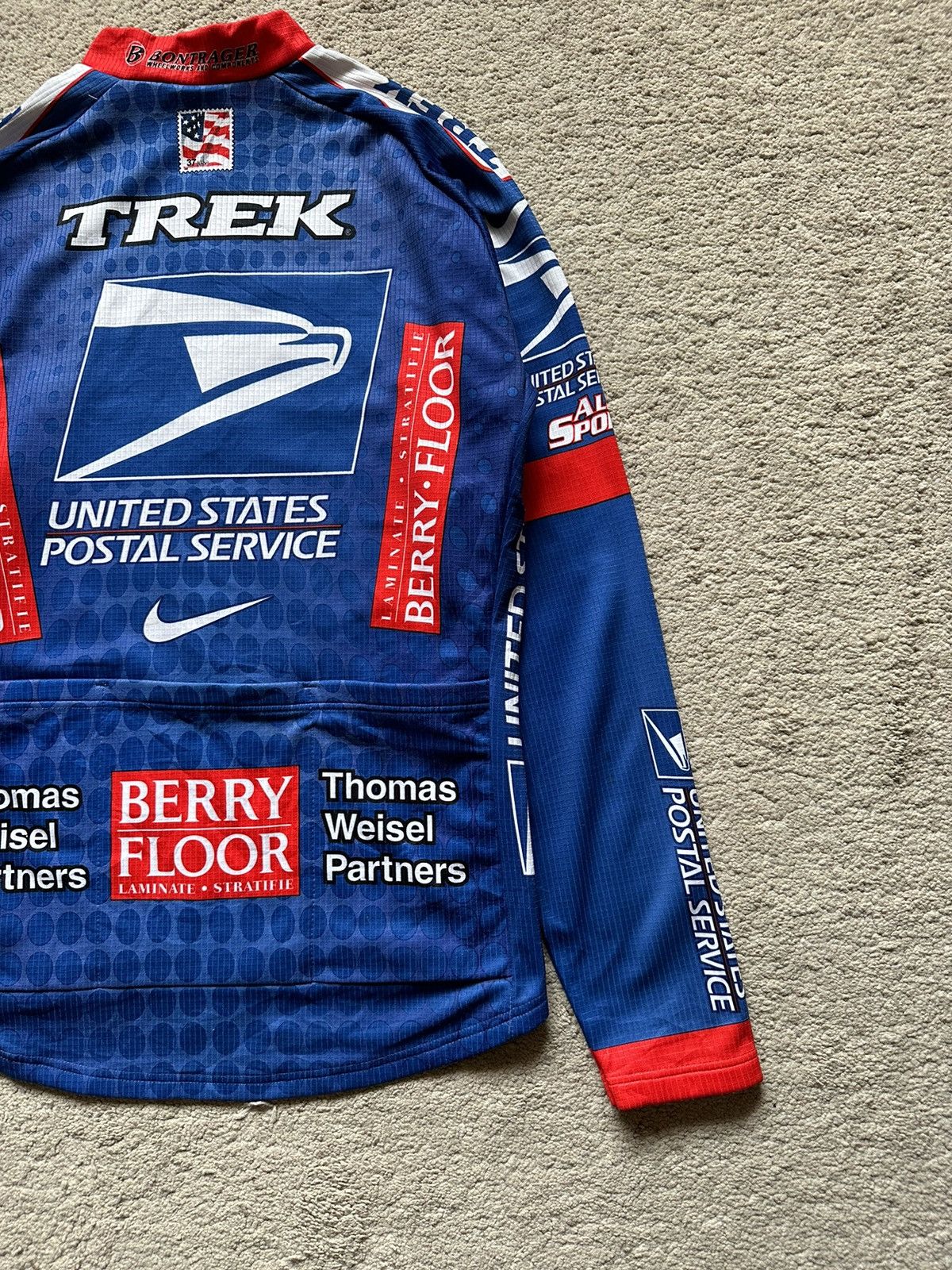 Nike Nike USPS, US Postal Cycling Team Thermal Half Zipper Jersey Size US M / EU 48-50 / 2 - 6 Thumbnail