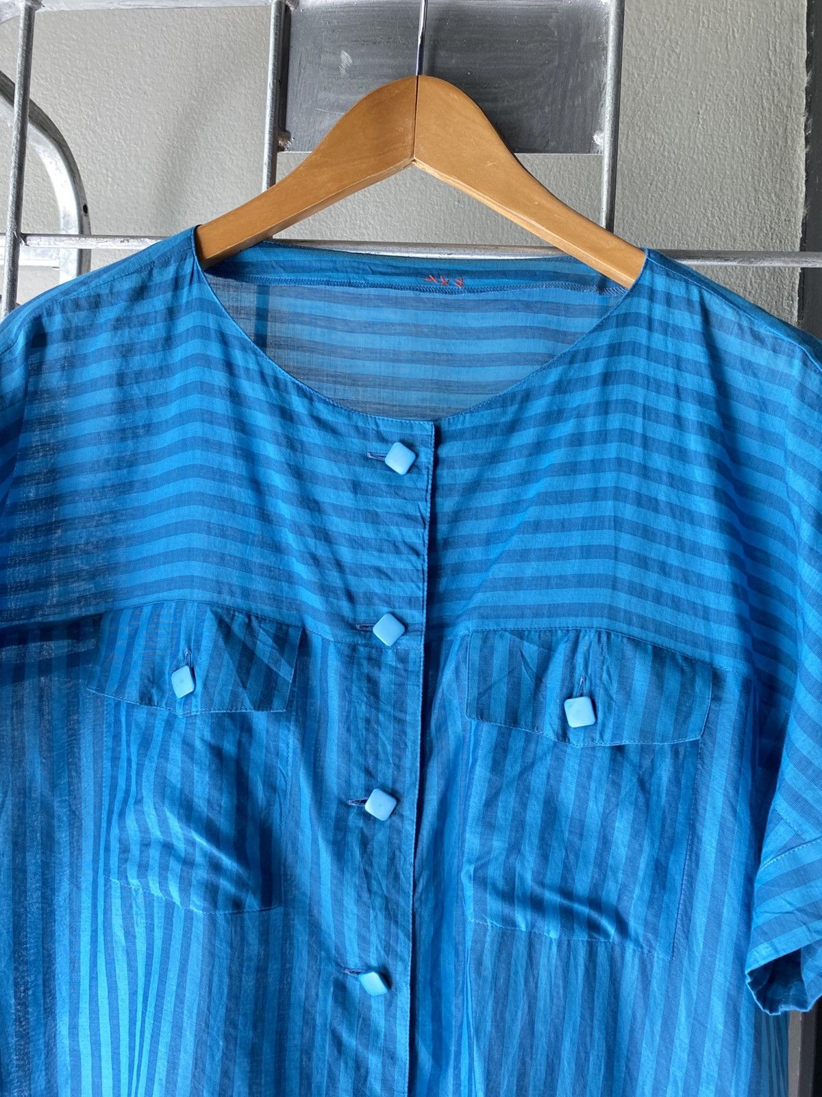 Dior Christian Dior Striped Blue blouse Size M / US 6-8 / IT 42-44 - 5 Thumbnail