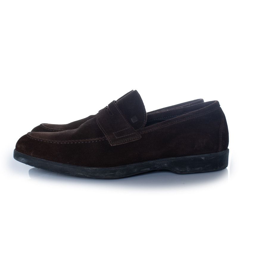 Fratelli Rossetti Fratelli Rossetti, Brown suede penny loafers Size US 9.5 / EU 42-43 - 2 Thumbnail