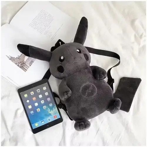 Japanese Brand Bag Black Pikachu backpacks Size ONE SIZE - 2 Thumbnail