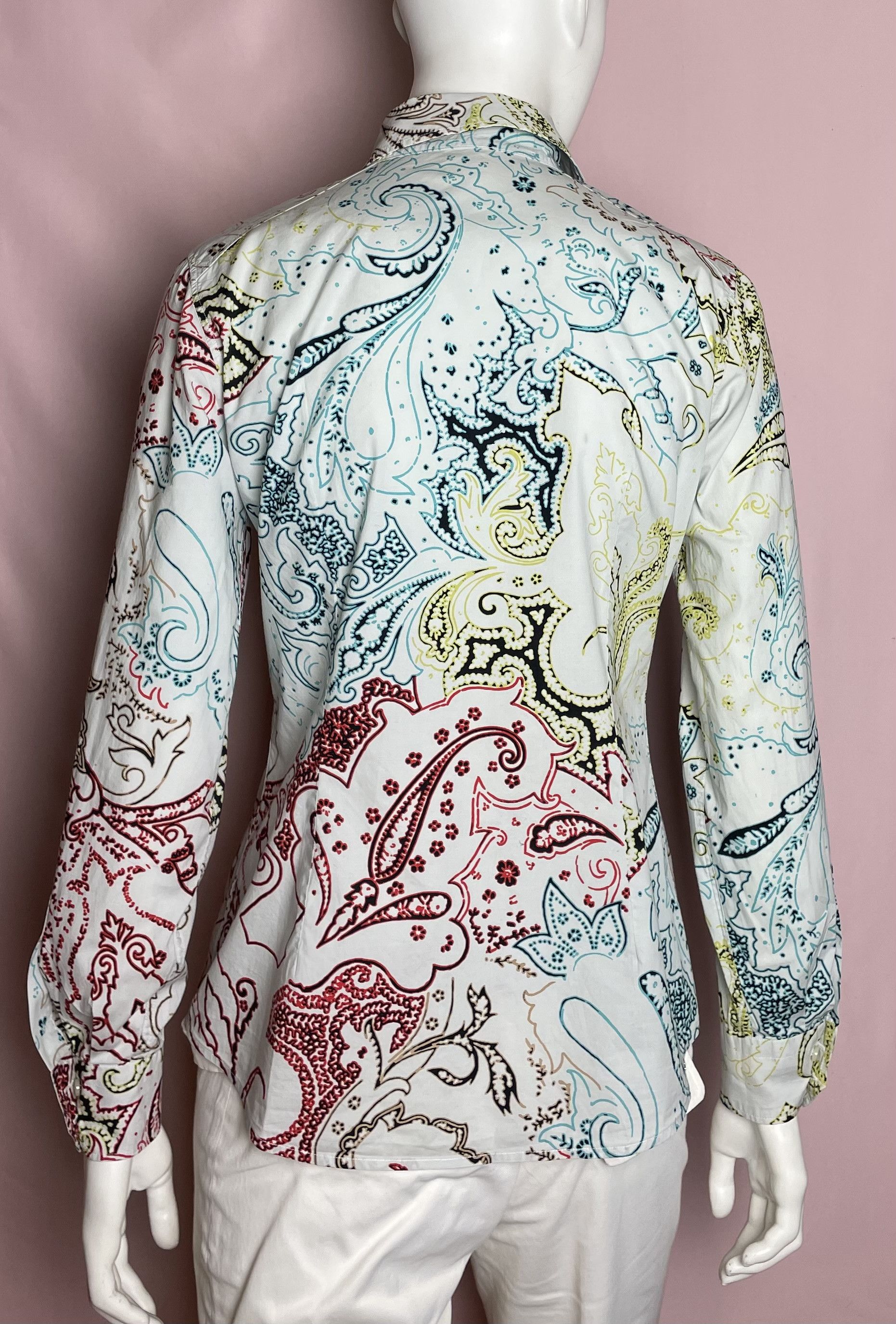 Etro ETRO Women’s Multicolor Paisley Button Down Shirt IT 42 Size M / US 6-8 / IT 42-44 - 3 Thumbnail