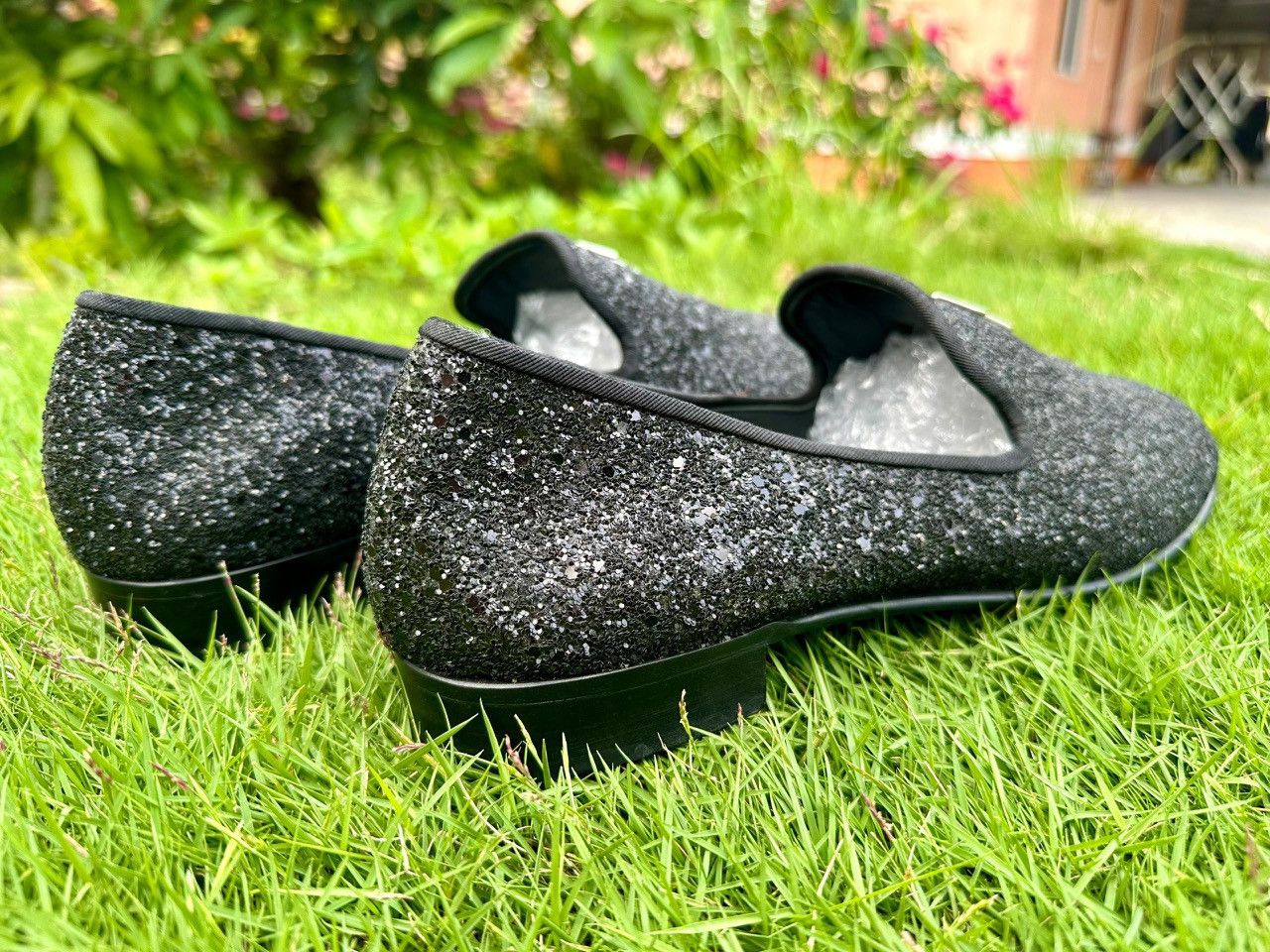 Giuseppe Zanotti Authentic Guiseppe Zenotti Kevin Sparkle Nero Glitter Shoes Size US 11 / EU 44 - 3 Thumbnail