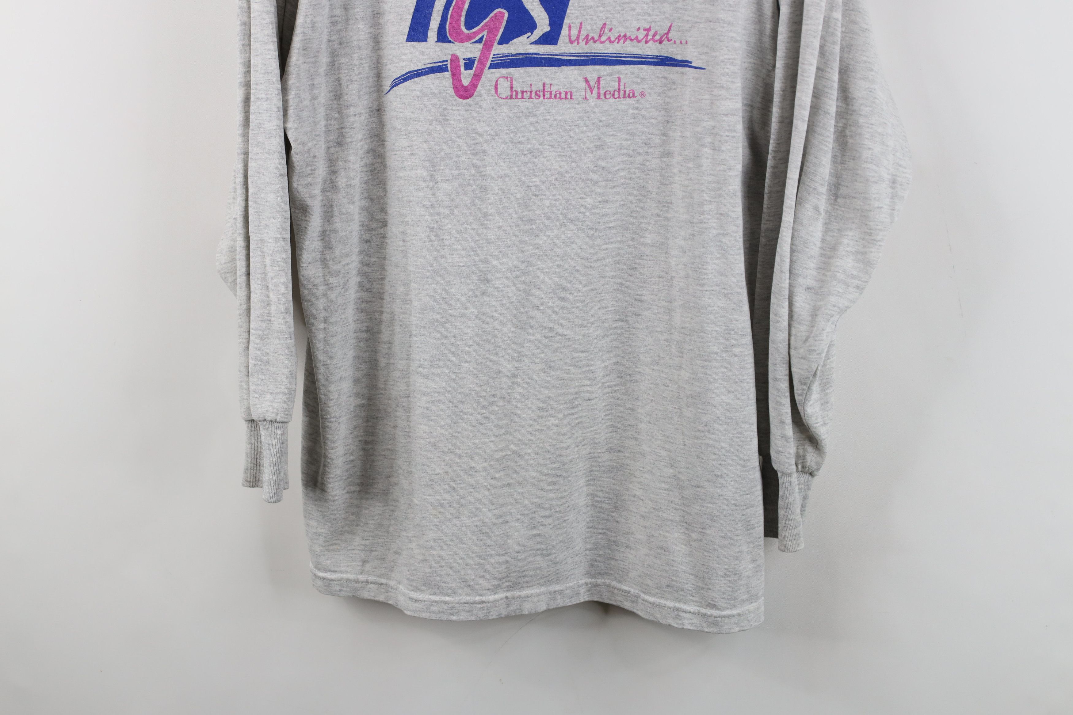 Vintage Vintage Christian Medium In Gods Service Long Sleeve T-Shirt Size L / US 10 / IT 46 - 3 Thumbnail