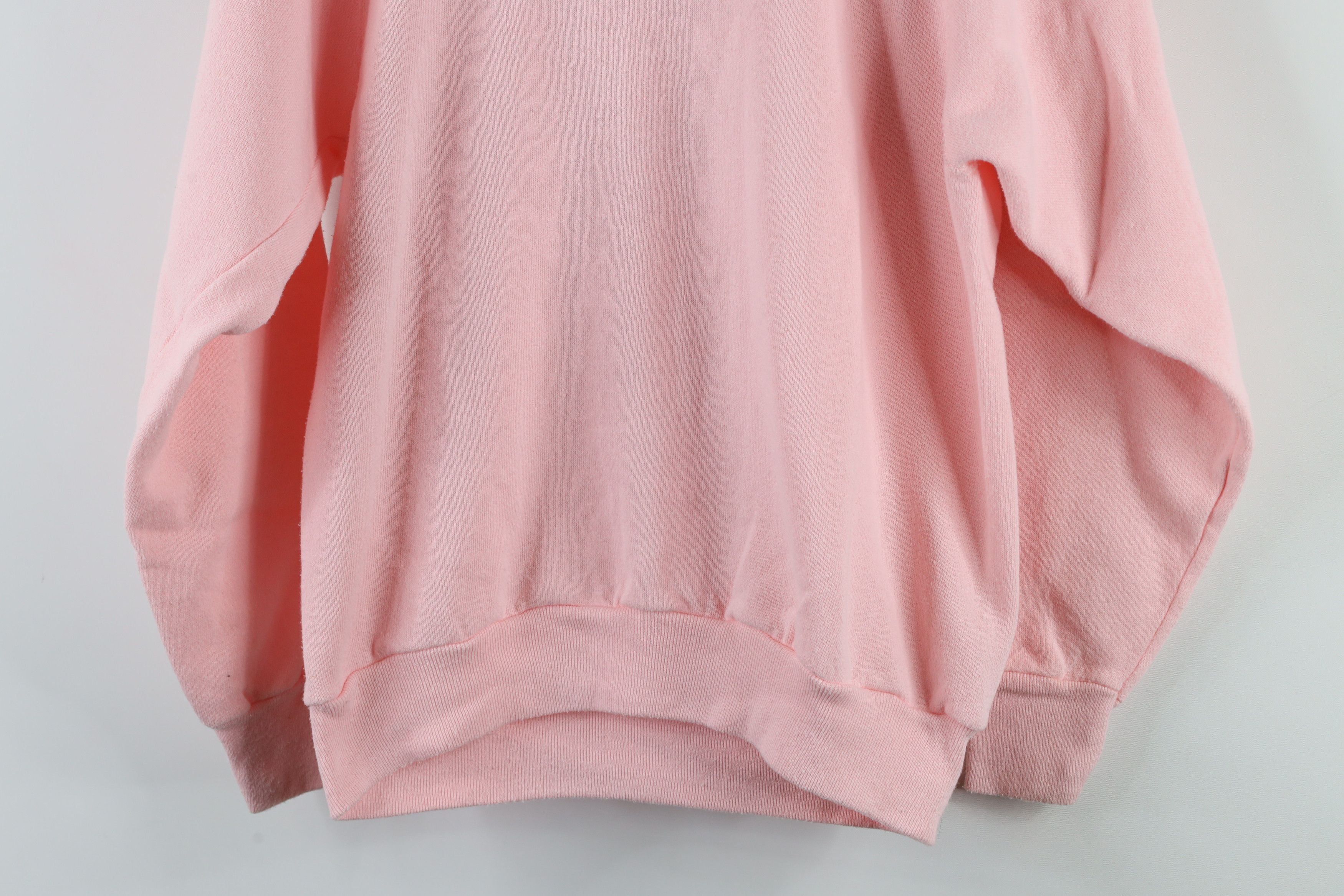 Vintage Vintage 90s Streetwear Crewneck Sweatshirt Pink USA Size S / US 4 / IT 40 - 9 Thumbnail