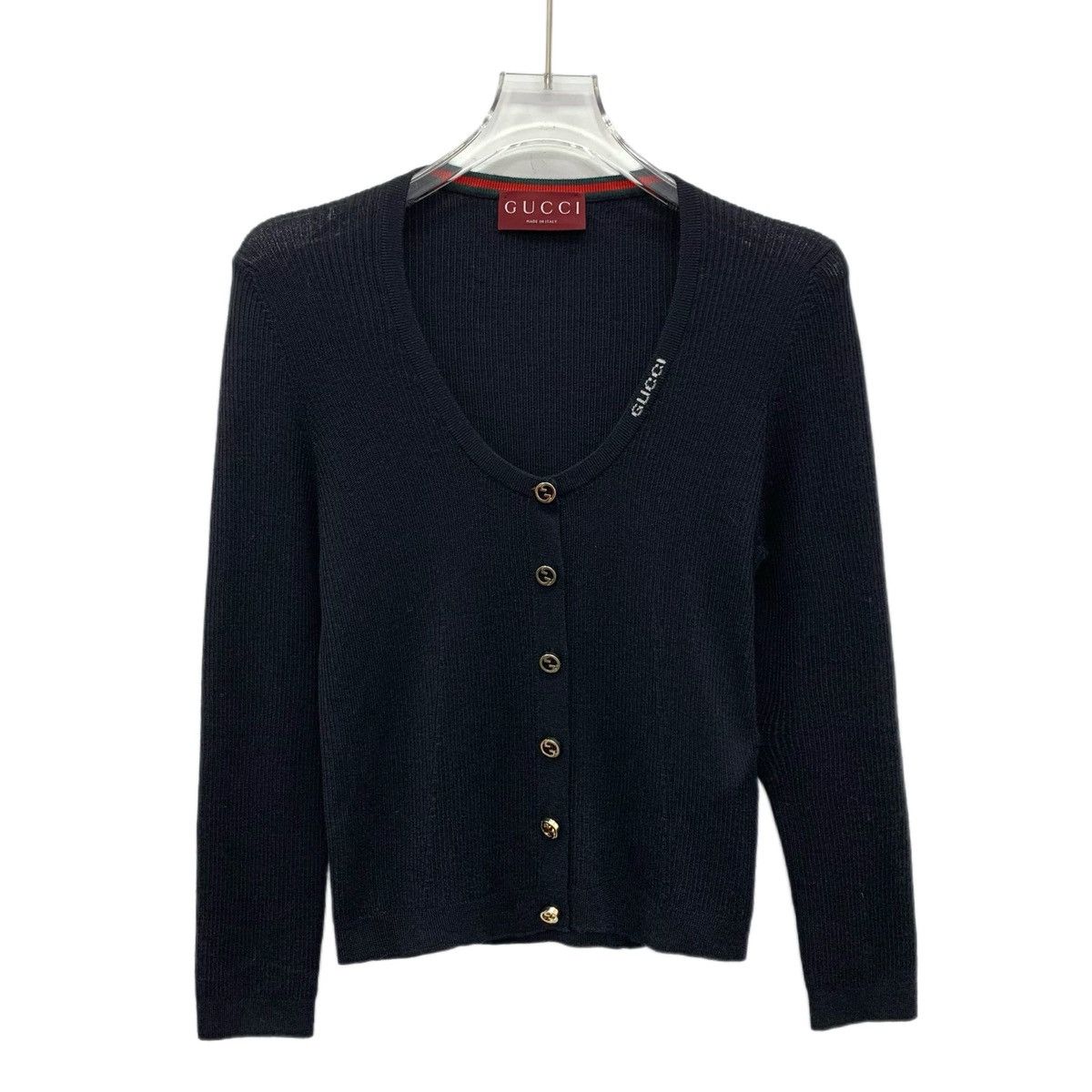 Gucci Gucci Long Sleeve Knitted Cardigan Coat K26WX Size L / US 10 / IT 46 - 1 Thumbnail