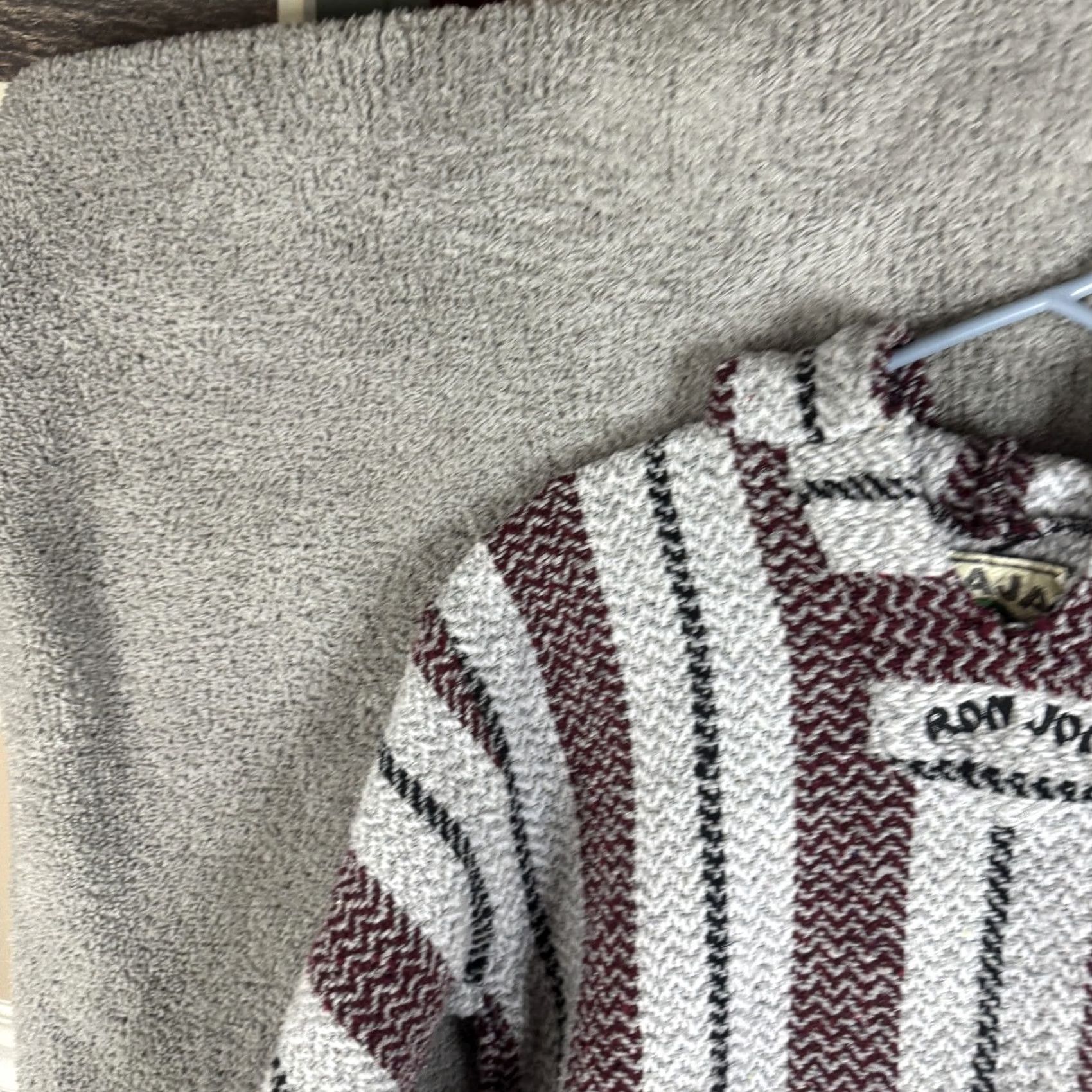 KangaROOS Baja Joe Hoodie Mens M Multicolor Striped Kangaroo Pocket Pullover Knit Hippie Surf Team Logo Embroidered V-Neck Casual Sweatshirt Size US M / EU 48-50 / 2 - 5 Thumbnail