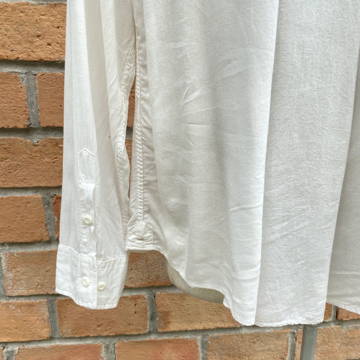 Japanese Brand G.O.A White Soft Long Sleeve Shirt Size US XL / EU 56 / 4 - 12 Thumbnail