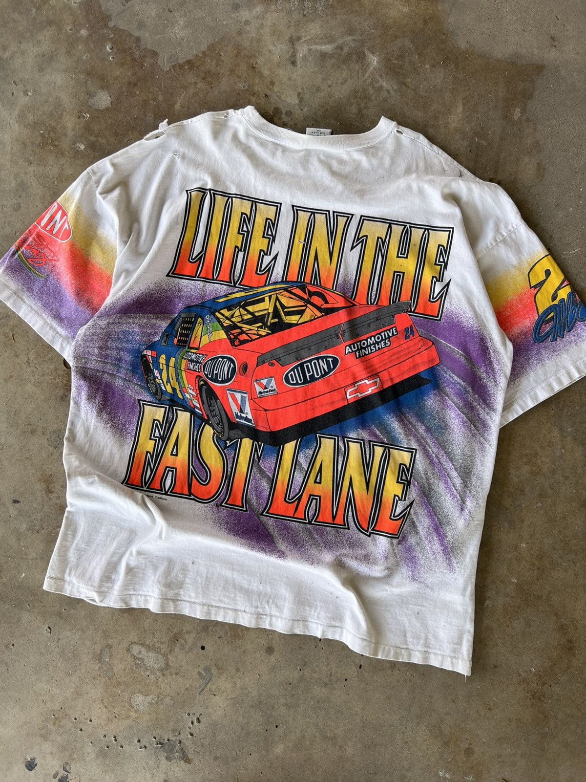 Starter Vintage 90’s NASCAR AOP Jeff Gordon Racing T Shirt Size US XXL / EU 58 / 5 - 3 Thumbnail