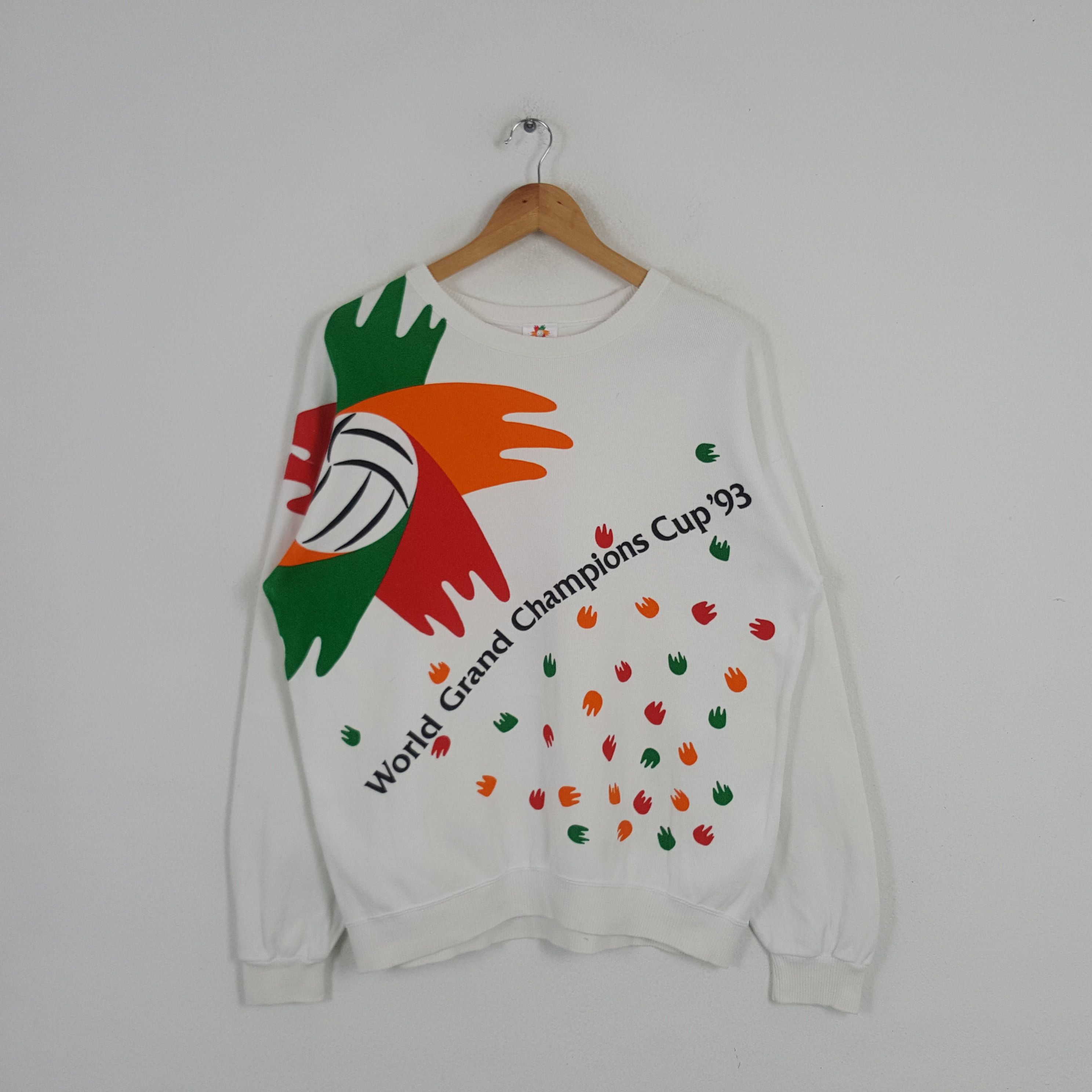 Japanese Brand × Vintage Vintage World Grand ChampionsCup 93 Sport Style Sweatshirt Size US L / EU 52-54 / 3 - 1 Thumbnail