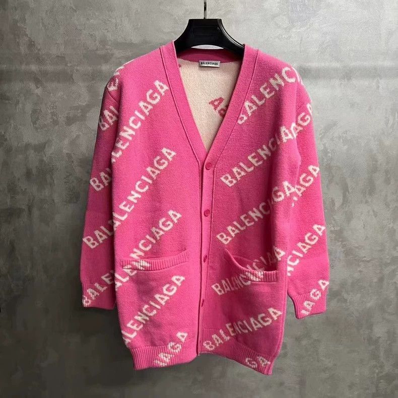 Balenciaga Balenciaga Pink Wool Knit Cardigan Sweater-2506 Size US XS / EU 42 / 0 - 1 Thumbnail