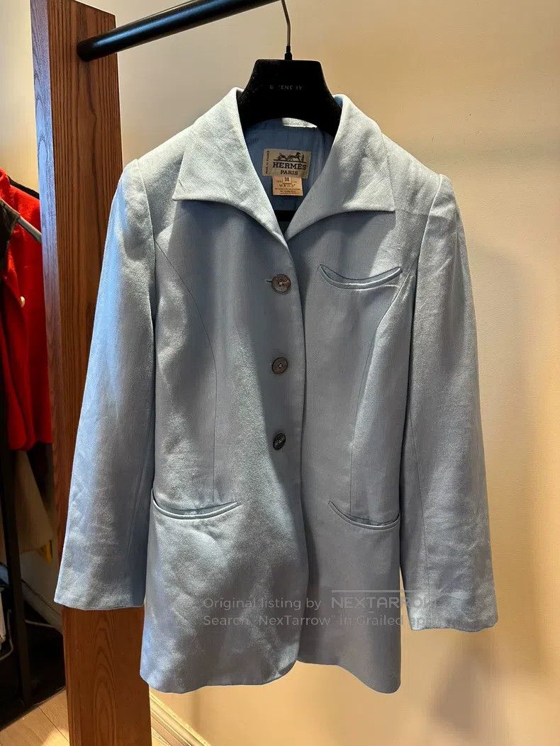 Hermes Hermes Blue suit jacket Size XS / US 0-2 / IT 36-38 - 2 Thumbnail