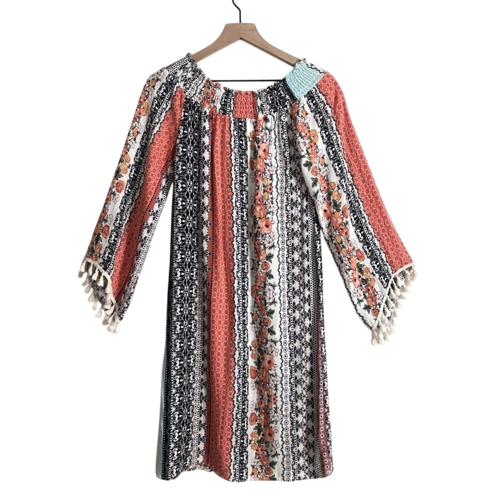 Other Military Hippie Mutlicolor Pattern Striped Beach Midi Dress Size S / US 4 / IT 40 - 1 Thumbnail