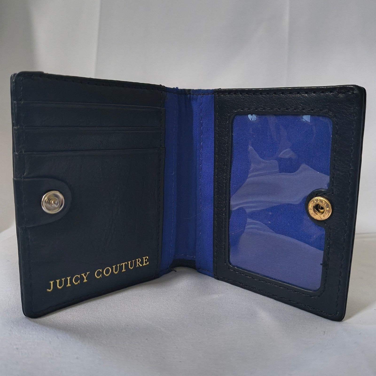 Juicy Couture Y2K Juicy Couture Genuine Black Leather Wallet / Gold Studs Size ONE SIZE - 5 Thumbnail