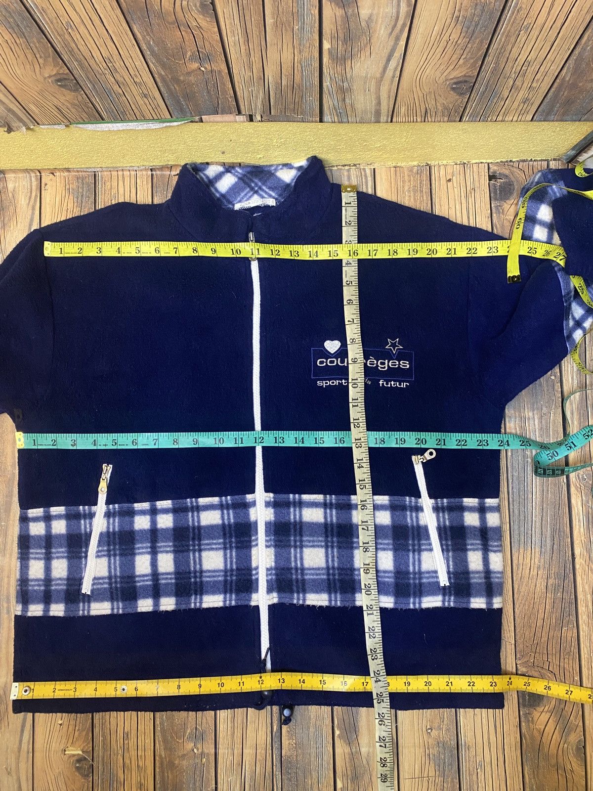 Vintage courreges half zipper sweatshirt