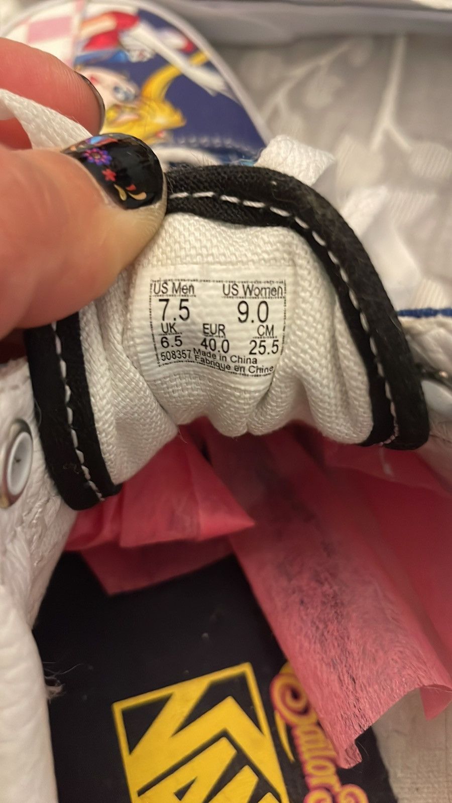 Vans EUC Vans x Sailor Moon Old Skool Skate Shoe Patchwork Sz 7.5 Size US 7.5 / EU 40-41 - 7 Thumbnail