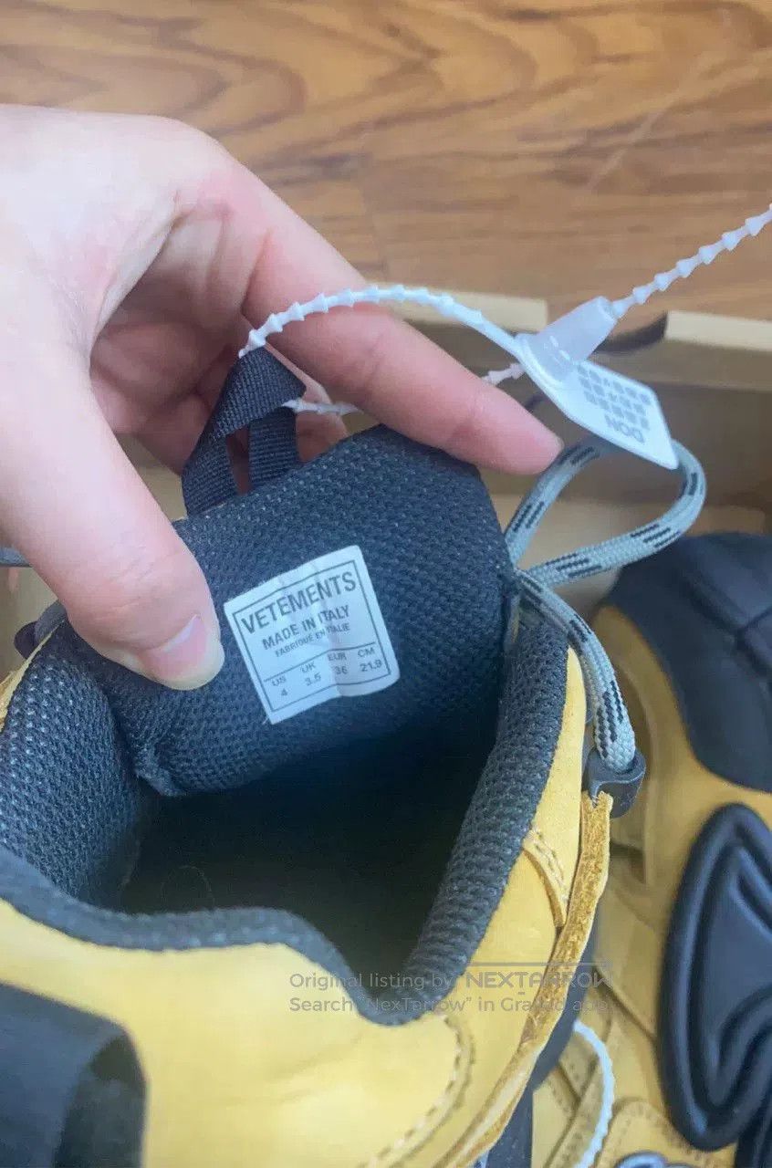 SWEAR London Vetements x Swear Yellow Suede Tank Shoes. Size US 7 / IT 37 - 9 Thumbnail