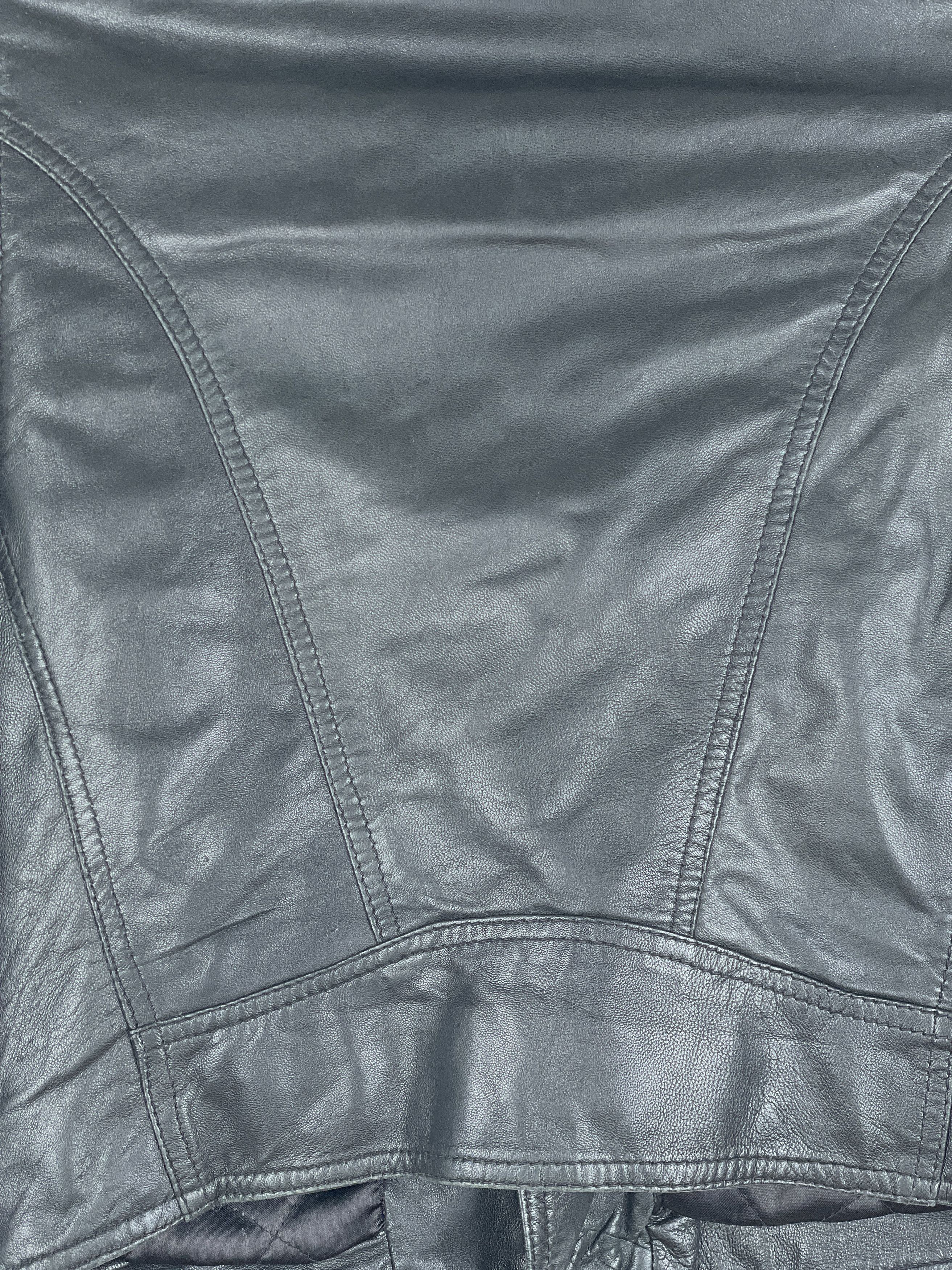 Jean Paul Gaultier Jean Paul Gaultier 1990s Cropped Leather Biker Jacket Size XS / US 0-2 / IT 36-38 - 10 Thumbnail