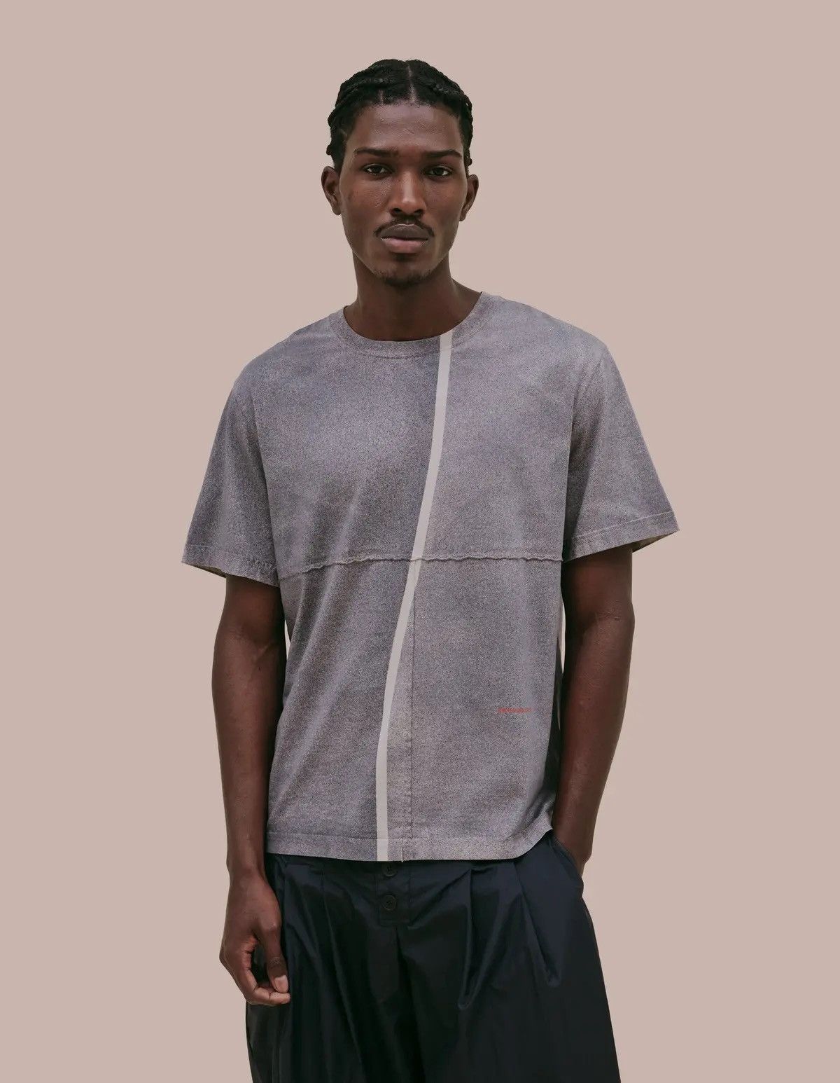 ECKHAUS LATTA LAPPED TEE IN CANVAS