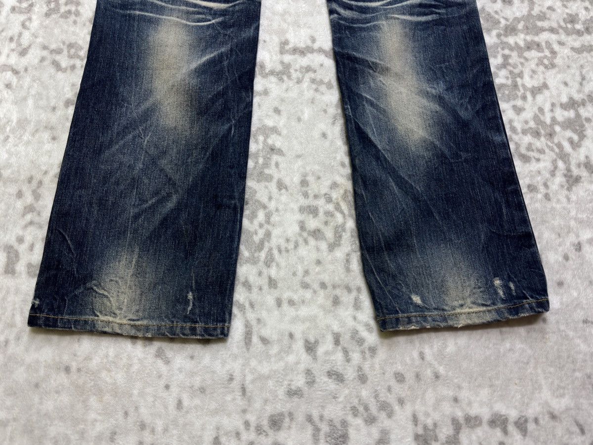 Hysteric Glamour Vintage Lolita Mud Wash Distressed Clawmark Zipper Pocket Size US 35 - 15 Thumbnail