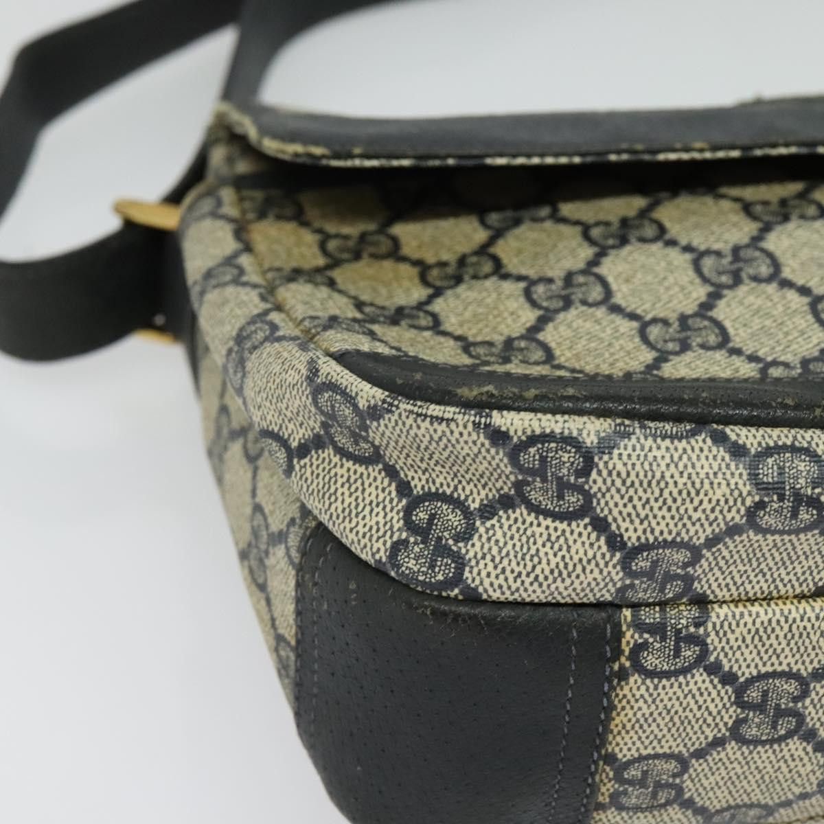 Gucci GUCCI GG Supreme Shoulder Bag Pvc Navy Gold Size ONE SIZE - 10 Thumbnail