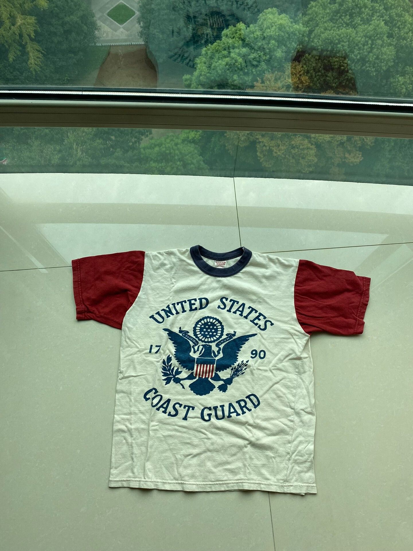 Freewheelers red and white coast guard short sleeve tee Size US S / EU 44-46 / 1 - 1 Thumbnail