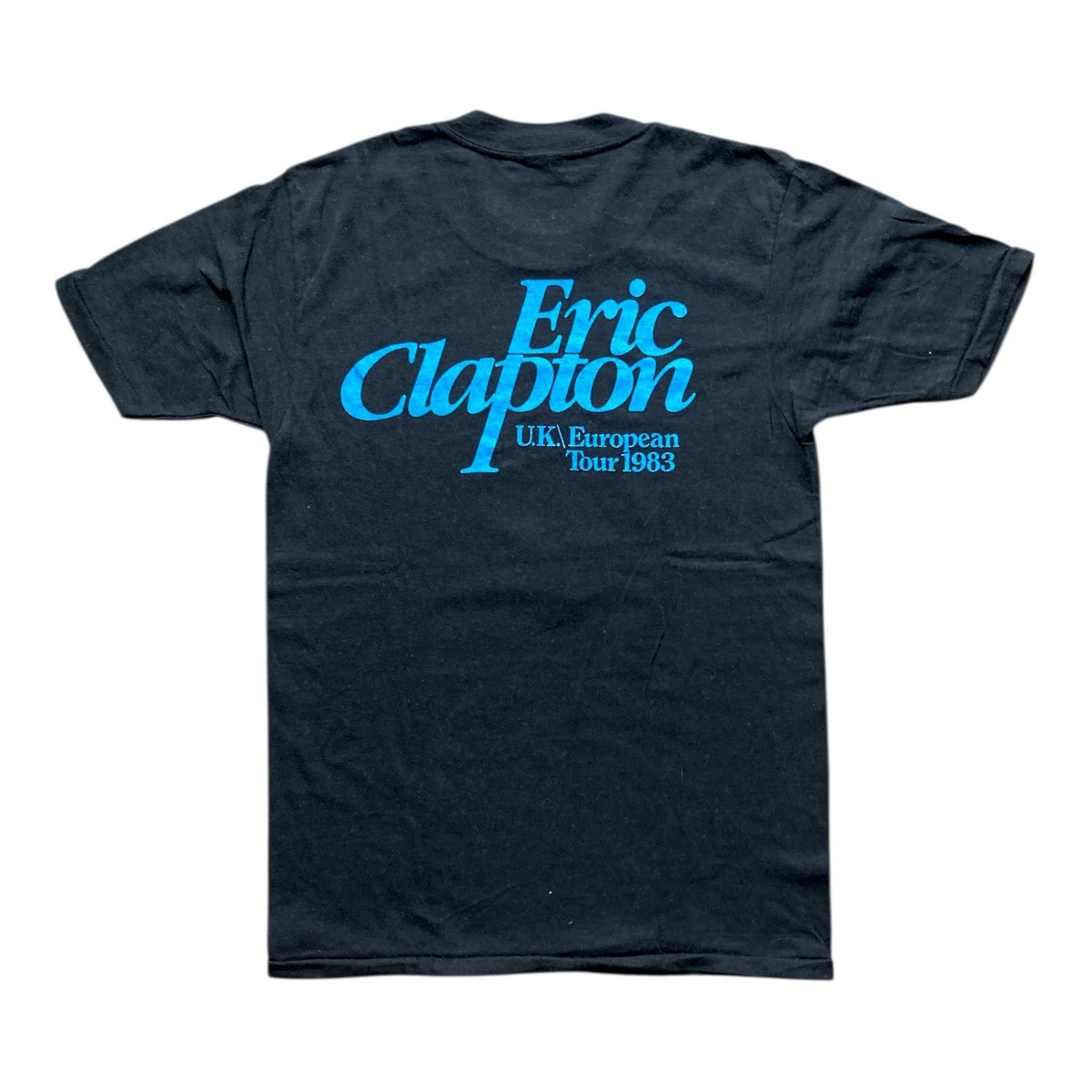 Spruce Vintage 1983 Eric Clapton U.K. European Tour T-Shirt Black M Size US S / EU 44-46 / 1 - 2 Thumbnail
