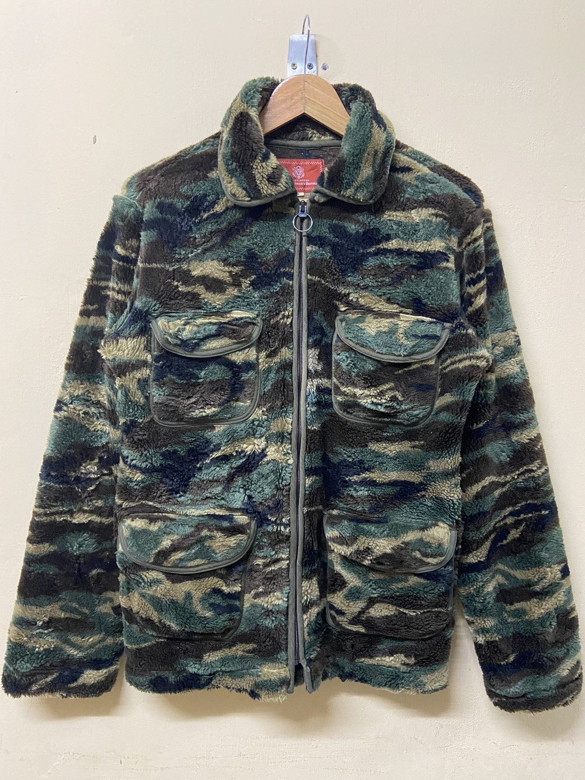 Avirex Avirex Officers Uniform Camouflage Fleece Jacket Size US S / EU 44-46 / 1 - 1 Thumbnail