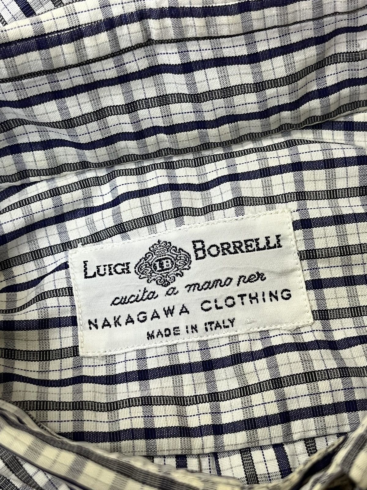 Luigi Borrelli NICE💥💥LUIGI BORRELLI CHECKERED BUTTON UPS SHIRT Size US M / EU 48-50 / 2 - 11 Thumbnail