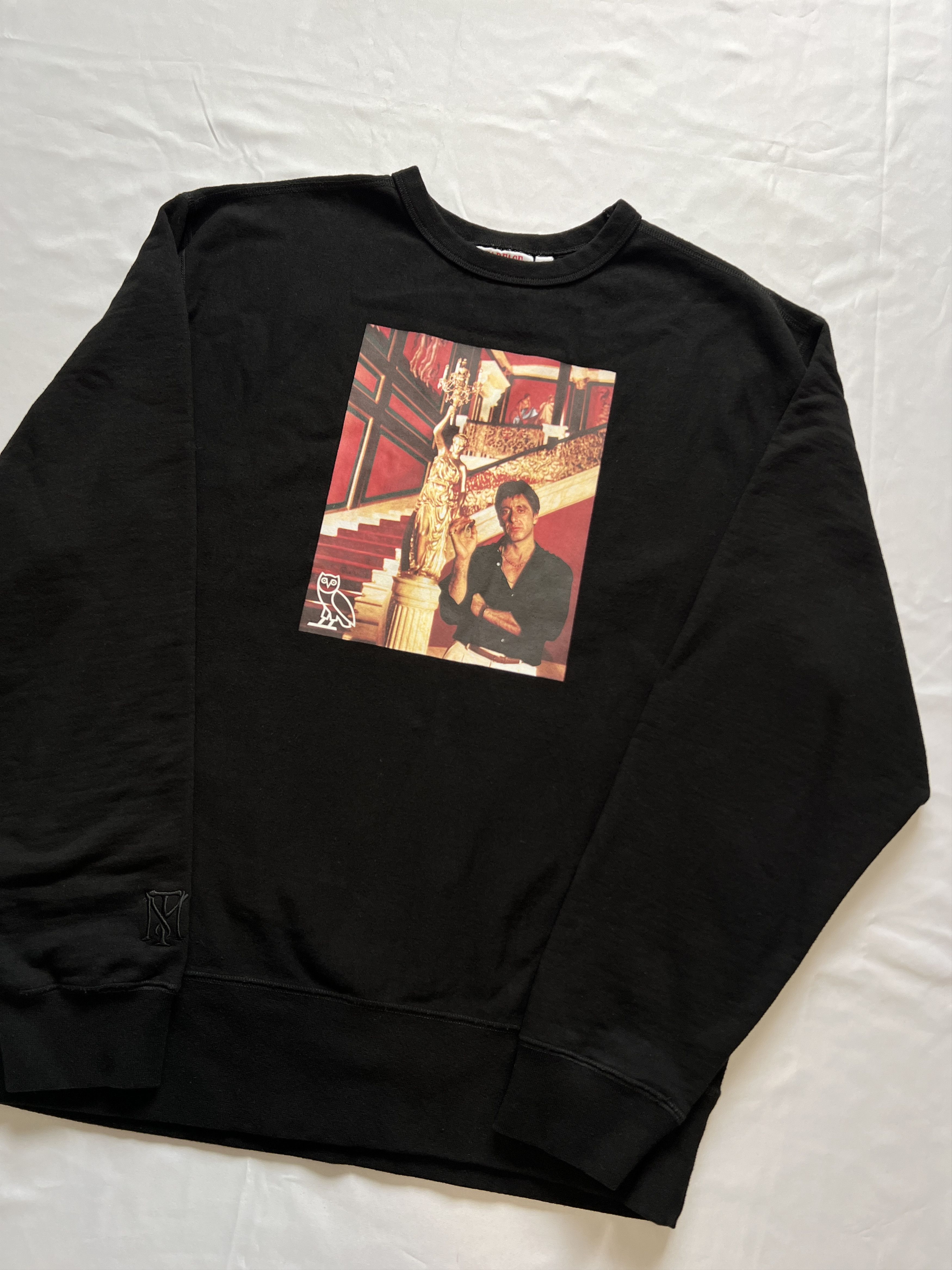 Drake OVO X SCARFACE BLACK CREWNECK Size US L / EU 52-54 / 3 - 3 Thumbnail