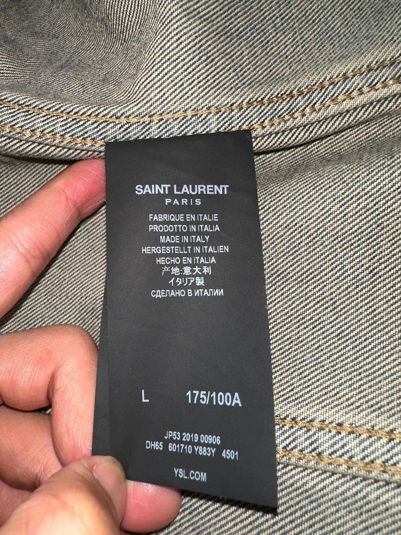 Saint Laurent Paris Saint Laurent Paris Denim jacket-2506 Size US L / EU 52-54 / 3 - 6 Thumbnail