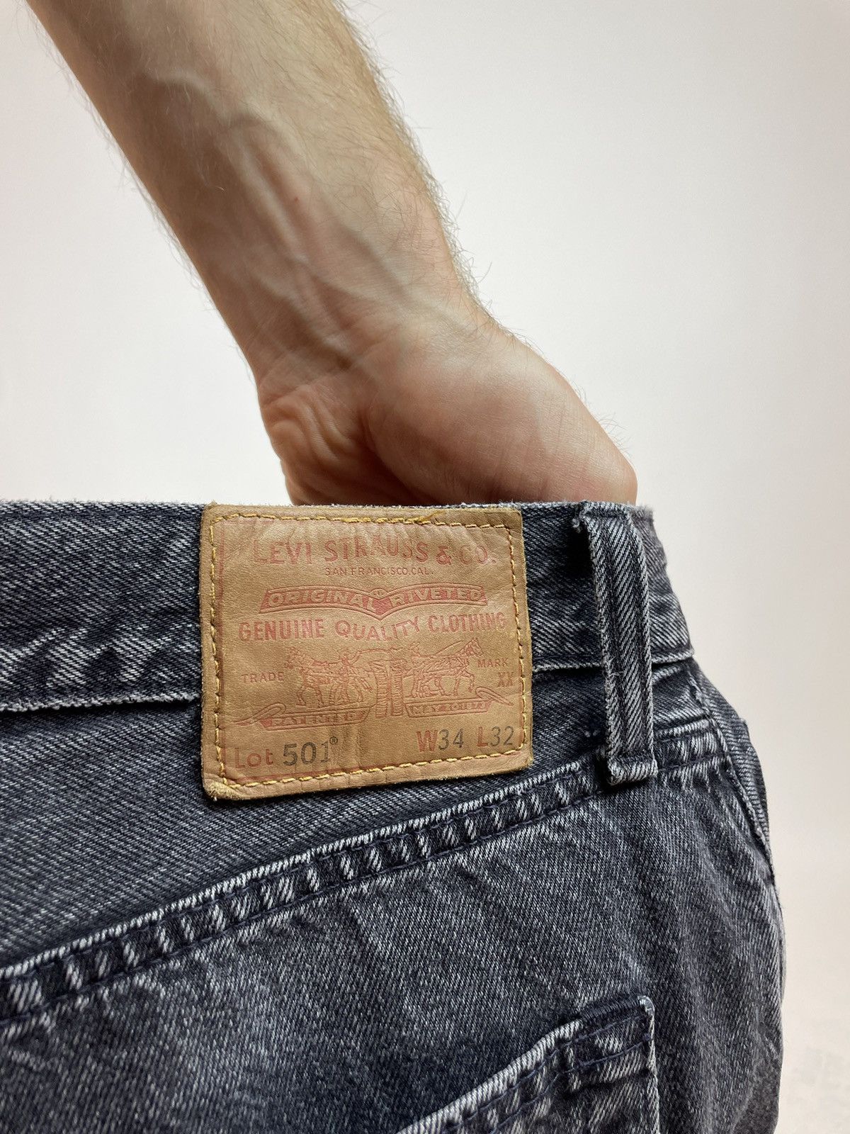 Levi's LEVIS 501 big E Jeans Washed gray Mens size w34 L32 Size US 34 / EU 50 - 15 Thumbnail