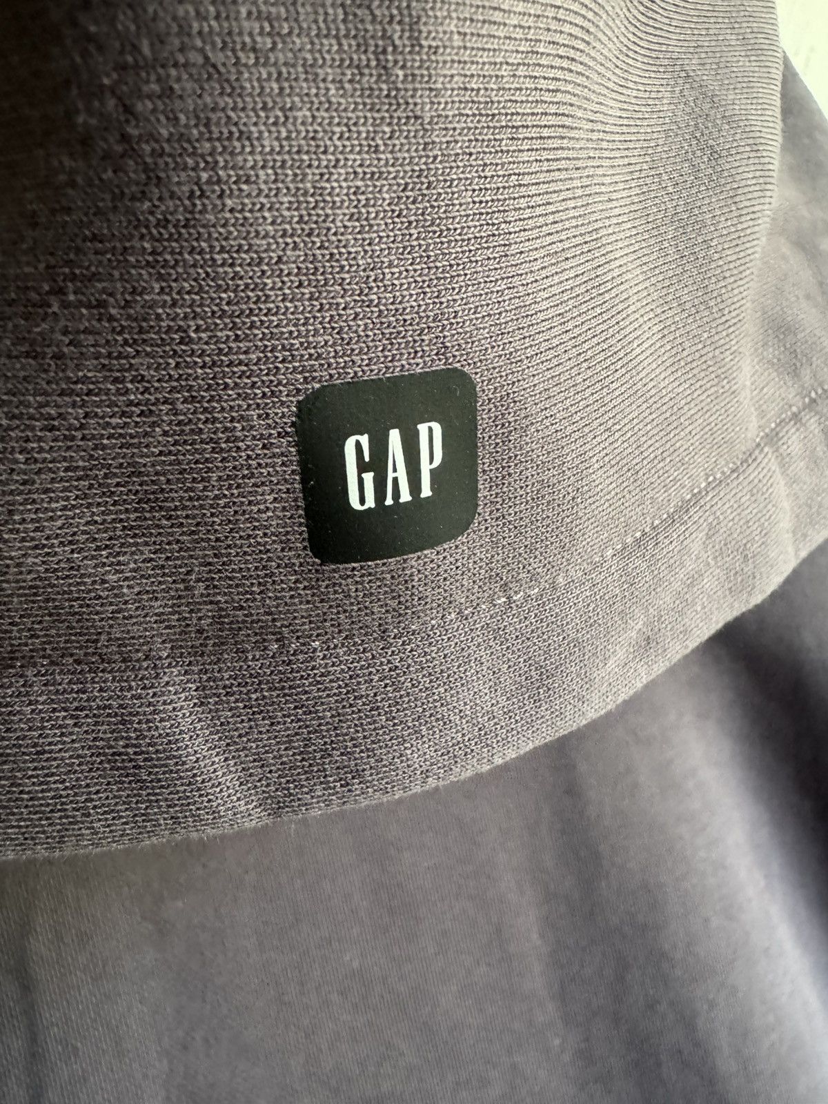 Balenciaga × Gap × Kanye West Yeezy Gap Balenciaga Logo Shrunken Hoodie Dark Grey Size US M / EU 48-50 / 2 - 2 Thumbnail