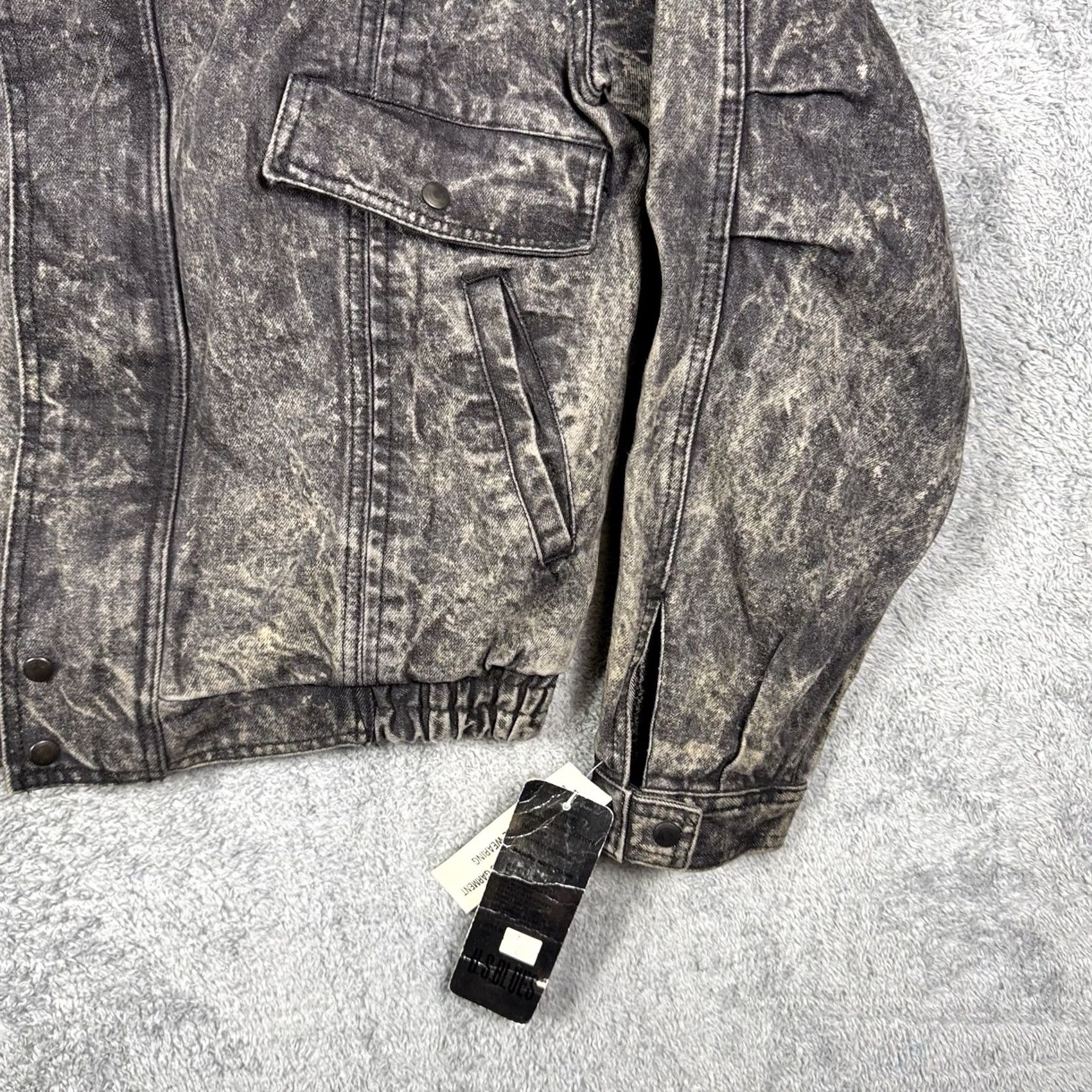 Lee VINTAGE Lee Denim Jacket Mens L Trucker Cargo Acid Wash Army Grateful Dead Jacket Size US L / EU 52-54 / 3 - 2 Thumbnail