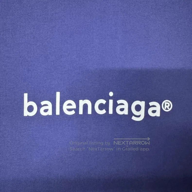 Balenciaga Balenciaga Purple Logo Hoodie. Size US M / EU 48-50 / 2 - 3 Thumbnail