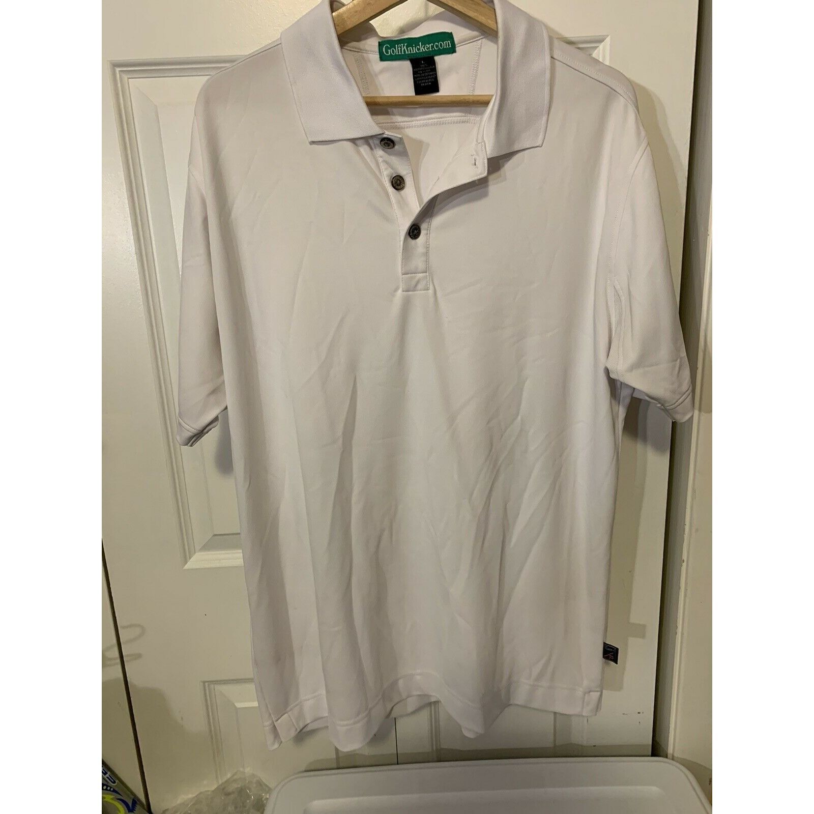 Other POLO GOLF SHIRT by GOLFKNICKER.COM MEN'S Sz L White Pro Cele Size US L / EU 52-54 / 3 - 4 Thumbnail