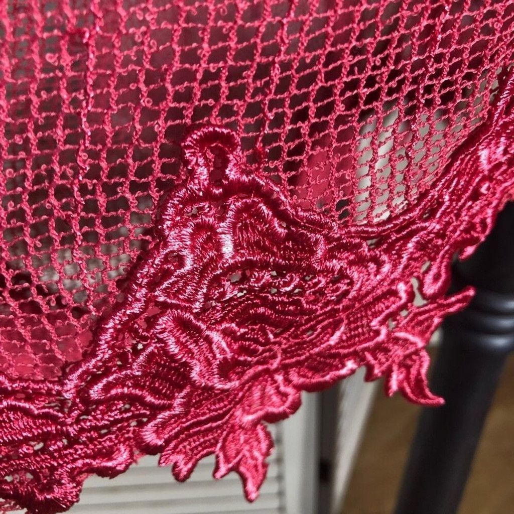 Vintage Simply Noelle Beach Cover Up Sheer Mesh Hot Pink Sz M Size L / US 10 / IT 46 - 9 Thumbnail