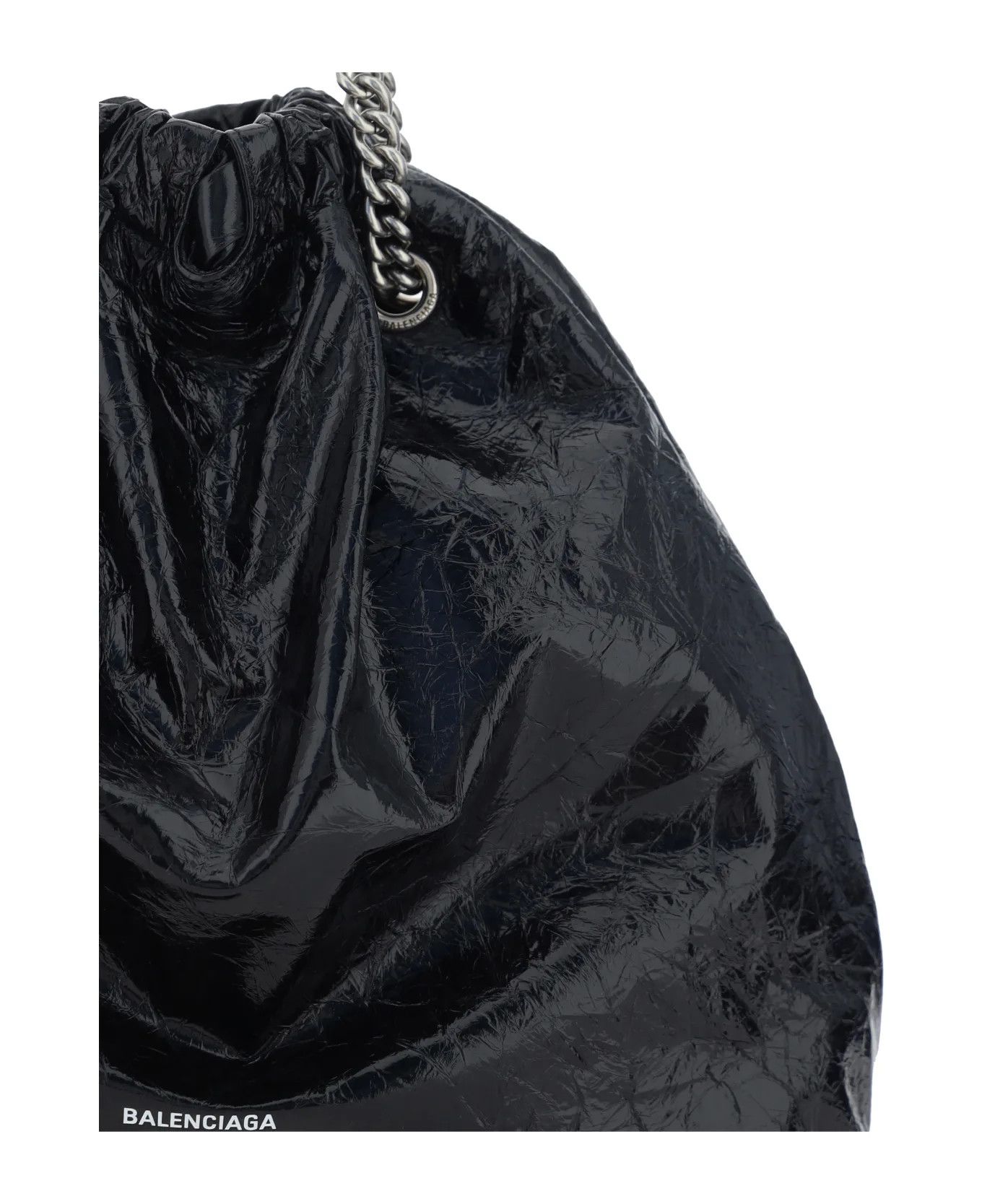 Balenciaga o1la1rc1a1125 Size: OS / Crush Tote Bag in Black Size ONE SIZE - 4 Thumbnail